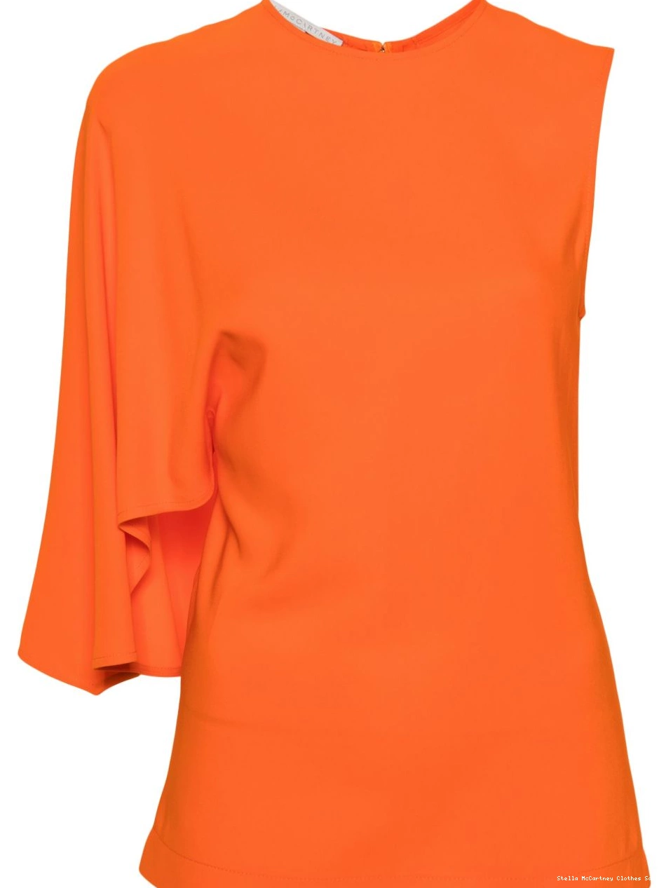 Affordable McCartney Women asymmetric top Stella cape-detailed 0727